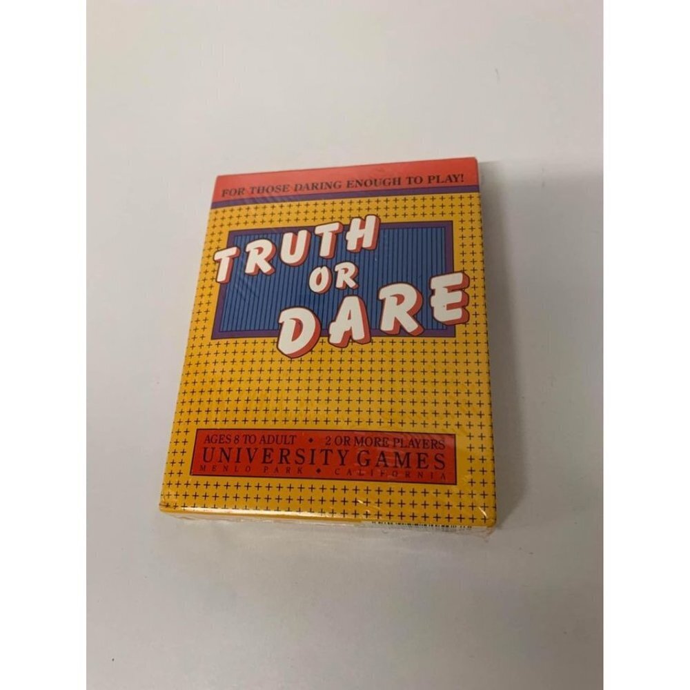 Vintage 1988 Truth Or Dare Party Card Game